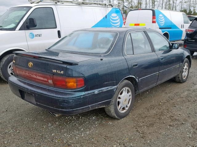 4T1VK13E9NU035709 - 1992 TOYOTA CAMRY XLE GREEN photo 4