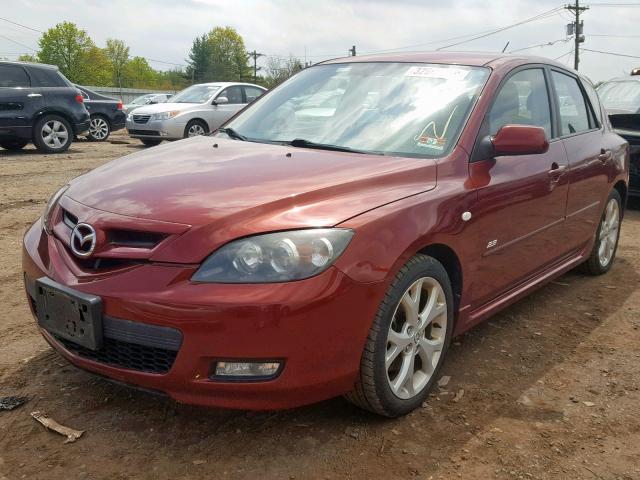 JM1BK344691198821 - 2009 MAZDA 3 S RED photo 2