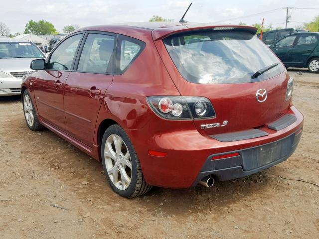 JM1BK344691198821 - 2009 MAZDA 3 S RED photo 3