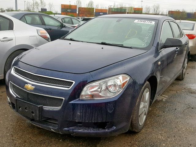 1G1ZG57B784226234 - 2008 CHEVROLET MALIBU LS BLUE photo 2