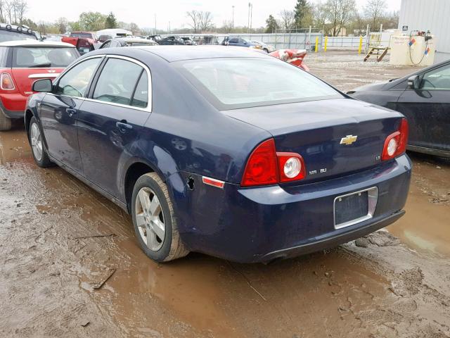 1G1ZG57B784226234 - 2008 CHEVROLET MALIBU LS BLUE photo 3
