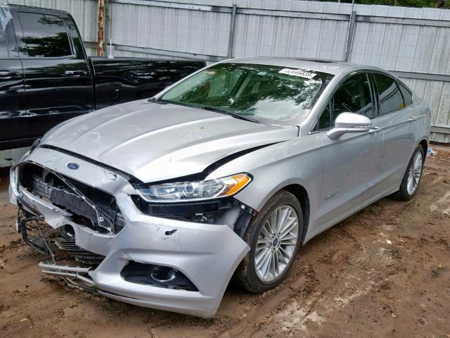 3FA6P0LUXER167712 - 2014 FORD FUSION SE SILVER photo 2