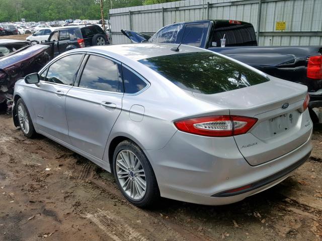 3FA6P0LUXER167712 - 2014 FORD FUSION SE SILVER photo 3