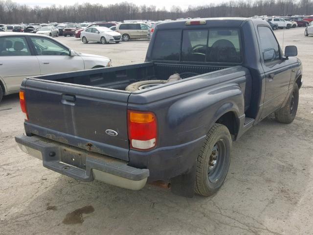 1FTYR10C6XTA97500 - 1999 FORD RANGER BLUE photo 4