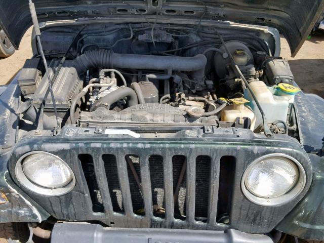 1J4FY49S4WP763650 - 1998 JEEP WRANGLER / GREEN photo 7