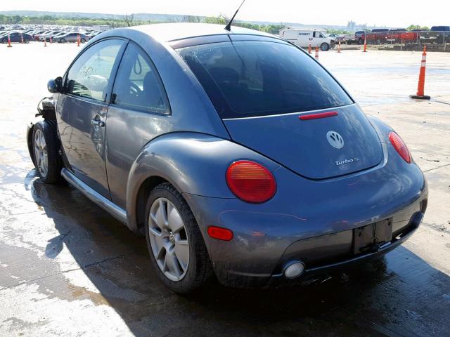 3VWFE21C33M429874 - 2003 VOLKSWAGEN NEW BEETLE ნაცრისფერი ფოტო 3
