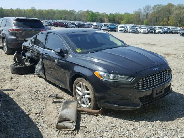 3FA6P0HR5DR104715 - 2013 FORD FUSION SE BLACK photo 1