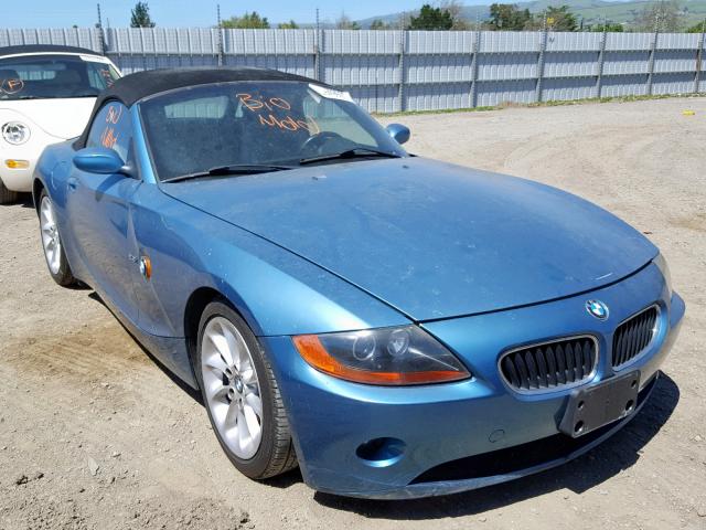 4USBT33463LR65846 - 2003 BMW Z4 2.5 BLUE photo 1