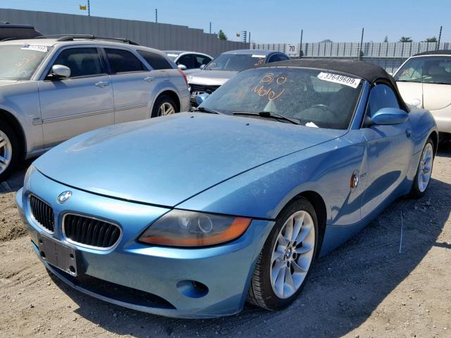 4USBT33463LR65846 - 2003 BMW Z4 2.5 BLUE photo 2