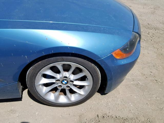 4USBT33463LR65846 - 2003 BMW Z4 2.5 BLUE photo 9