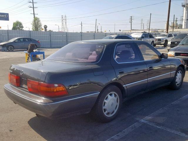 JT8UF11E5P0161646 - 1993 LEXUS LS 400 GREEN photo 4