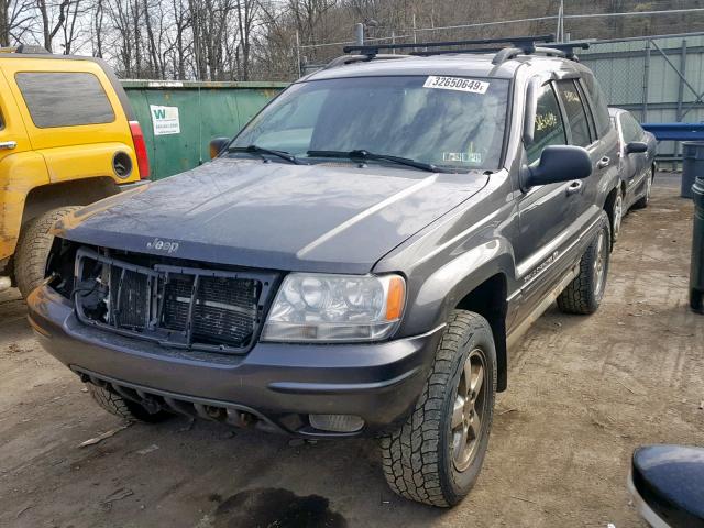 1J8GW68J43C532294 - 2003 JEEP GRAND CHER GRAY photo 2