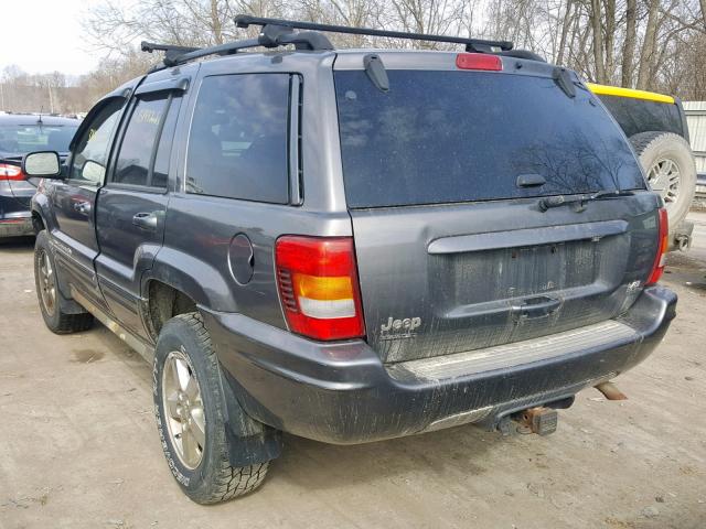 1J8GW68J43C532294 - 2003 JEEP GRAND CHER GRAY photo 3