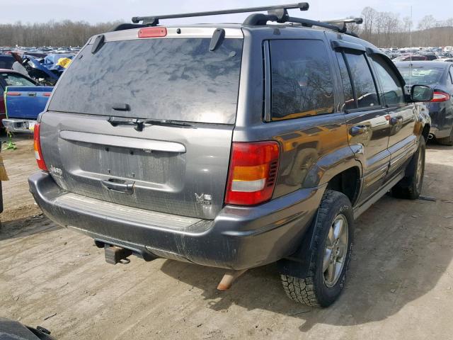 1J8GW68J43C532294 - 2003 JEEP GRAND CHER GRAY photo 4