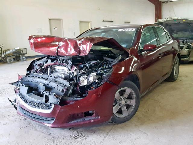 1G11C5SA6GF154839 - 2016 CHEVROLET MALIBU LIM MAROON photo 2