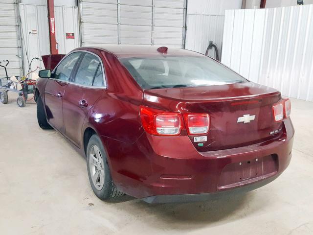 1G11C5SA6GF154839 - 2016 CHEVROLET MALIBU LIM MAROON photo 3