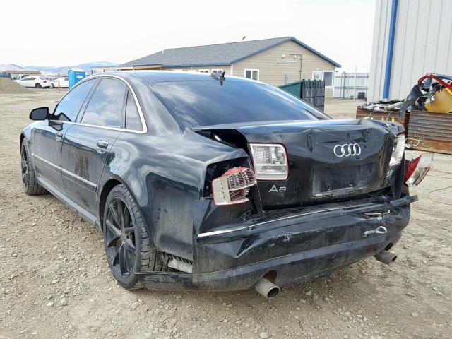 WAULL44E26N007963 - 2006 AUDI A8 4.2 QUA BLACK photo 3