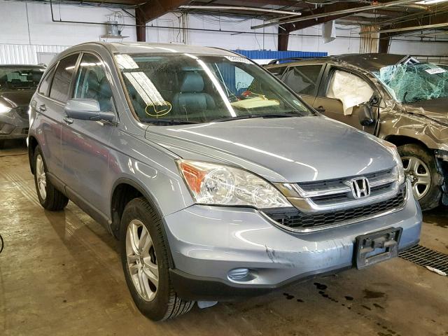 5J6RE4H7XAL046446 - 2010 HONDA CR-V EXL BLUE photo 1