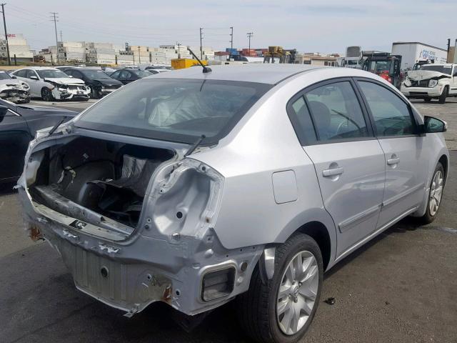 3N1AB6AP4CL778423 - 2012 NISSAN SENTRA 2.0 SILVER photo 4