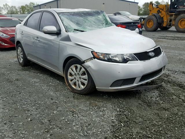 KNAFU4A24A5259873 - 2010 KIA FORTE EX SILVER photo 1