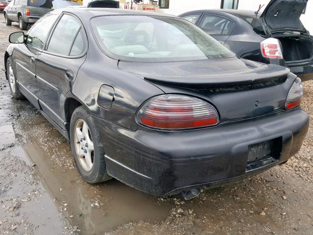 1G2WP52K3WF286194 - 1998 PONTIAC GRAND PRIX BLACK photo 3