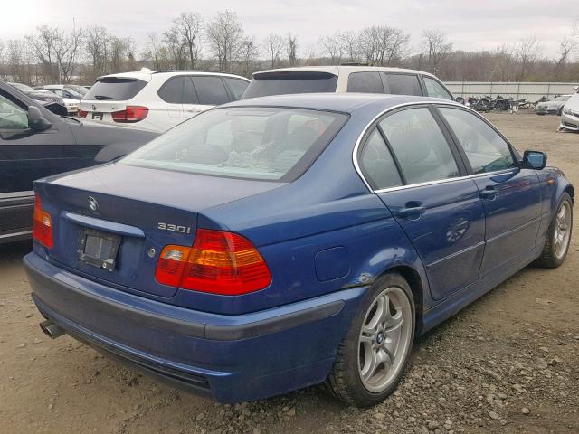 WBAEV53422KM01525 - 2002 BMW 330 I BLUE photo 4