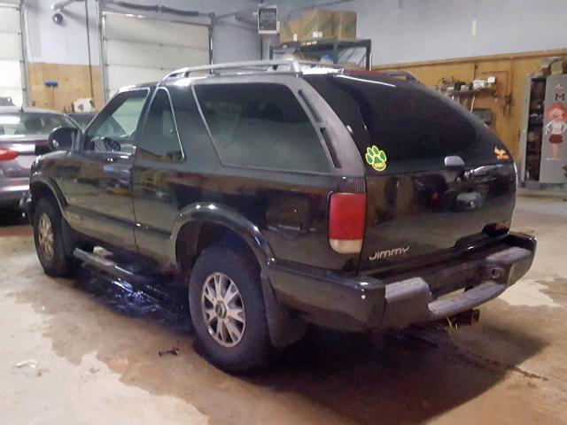 1GKCT18W62K115989 - 2002 GMC JIMMY BLACK photo 3