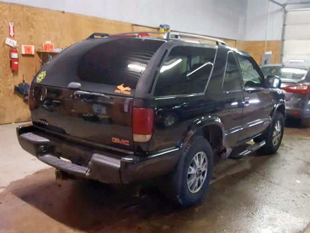 1GKCT18W62K115989 - 2002 GMC JIMMY BLACK photo 4