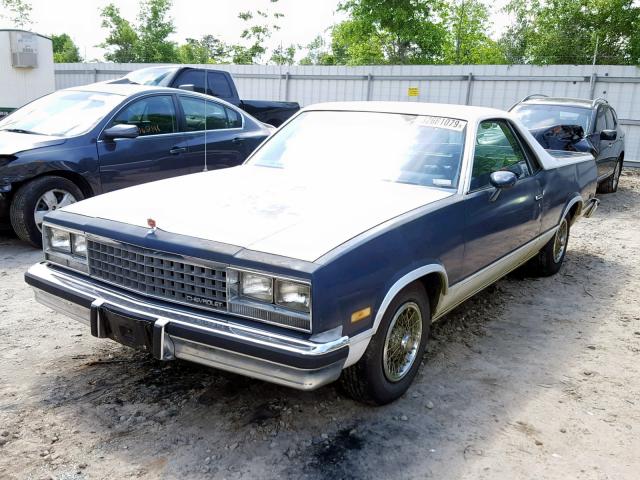 1GCCW8099DR104884 - 1983 CHEVROLET EL CAMINO BLUE photo 2