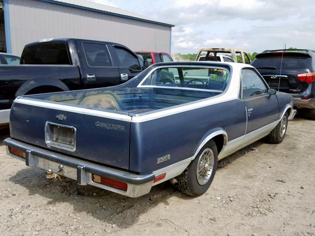 1GCCW8099DR104884 - 1983 CHEVROLET EL CAMINO BLUE photo 4