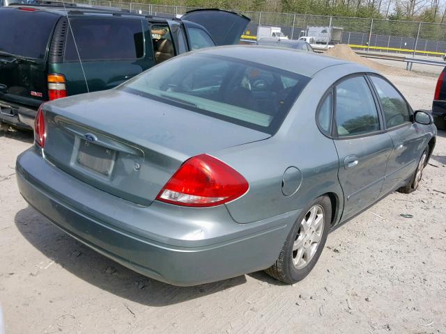 1FAFP56U96A163591 - 2006 FORD TAURUS SEL GREEN photo 4