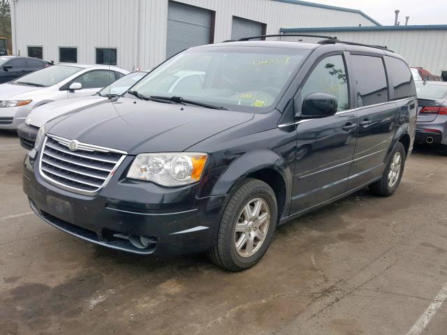 2A8HR54P18R722178 - 2008 CHRYSLER TOWN & COU BLACK photo 2