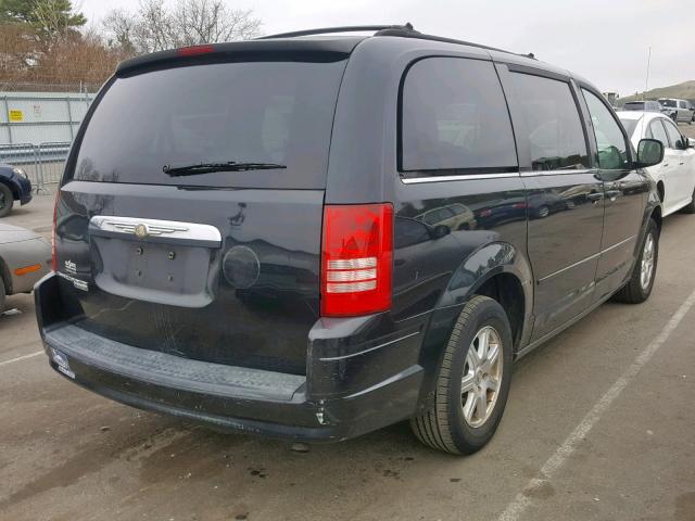 2A8HR54P18R722178 - 2008 CHRYSLER TOWN & COU BLACK photo 4