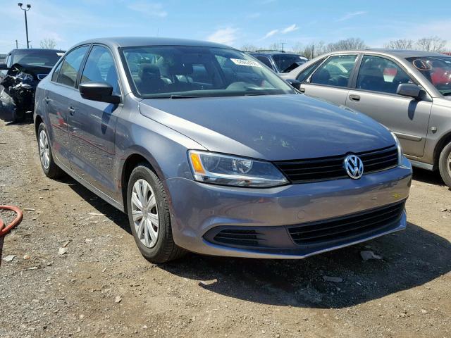 3VW2K7AJ3CM307132 - 2012 VOLKSWAGEN JETTA BASE GRAY photo 1
