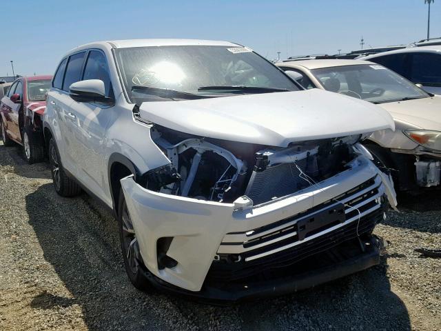 5TDZZRFH4KS307993 - 2019 TOYOTA HIGHLANDER WHITE photo 1