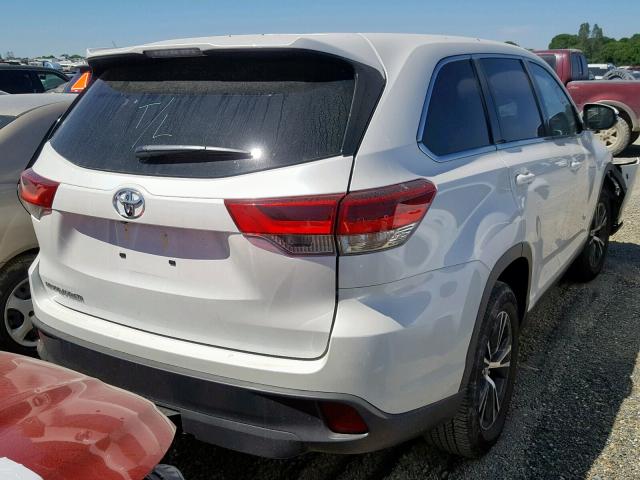 5TDZZRFH4KS307993 - 2019 TOYOTA HIGHLANDER WHITE photo 4