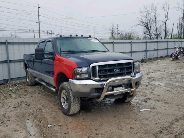 1FTSW31F02EB84292 - 2002 FORD F350 SRW S BLUE photo 1