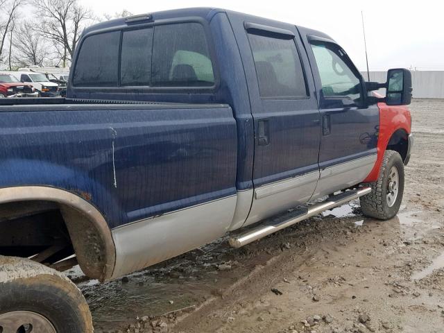 1FTSW31F02EB84292 - 2002 FORD F350 SRW S BLUE photo 4