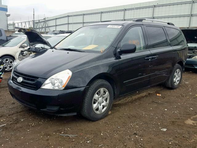 KNDMG4C3XA6349580 - 2010 KIA SEDONA LX BLACK photo 2