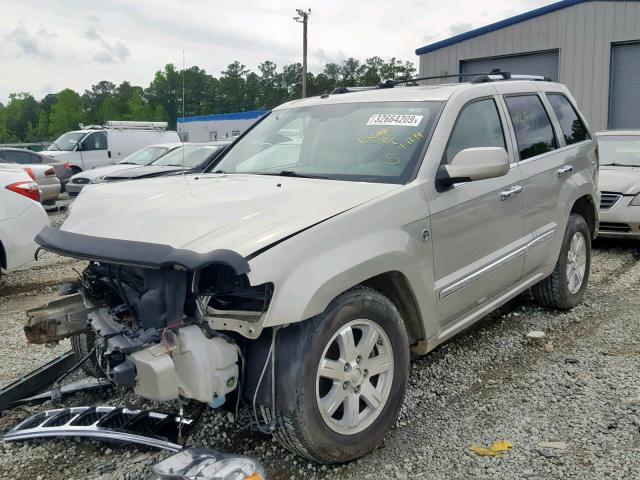 1J8HR68278C203343 - 2008 JEEP GRAND CHER GRAY photo 2