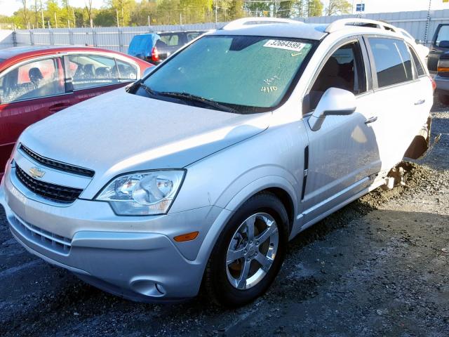 3GNAL3EK5ES534805 - 2014 CHEVROLET CAPTIVA LT SILVER photo 2