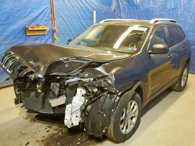 1C4PJMCB4EW268604 - 2014 JEEP CHEROKEE L GRAY photo 2