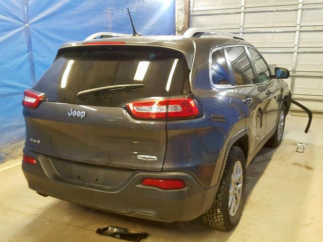 1C4PJMCB4EW268604 - 2014 JEEP CHEROKEE L GRAY photo 4