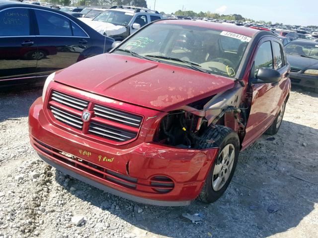 1B3HB28B27D288333 - 2007 DODGE CALIBER RED photo 2