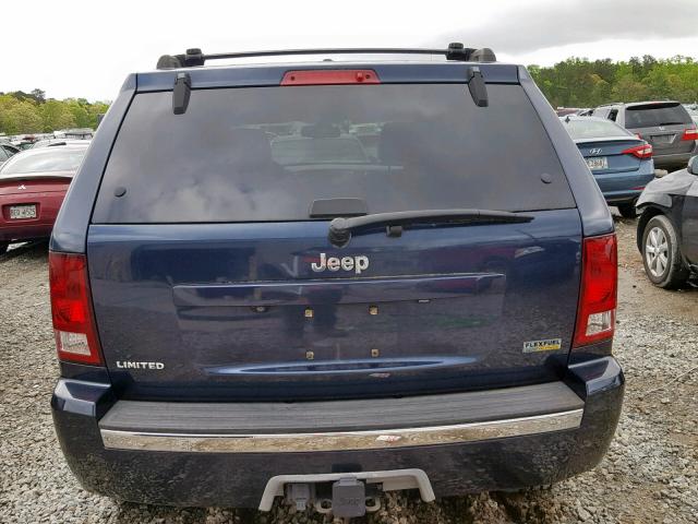 1J8HS58N08C220638 - 2008 JEEP GRAND CHER BLUE photo 9