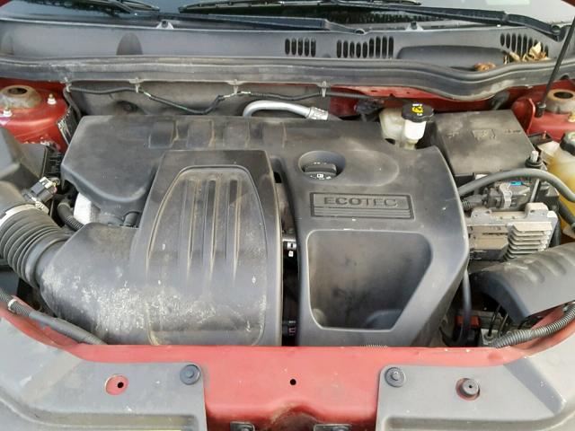 1G2AL18F477192488 - 2007 PONTIAC G5 MAROON photo 7