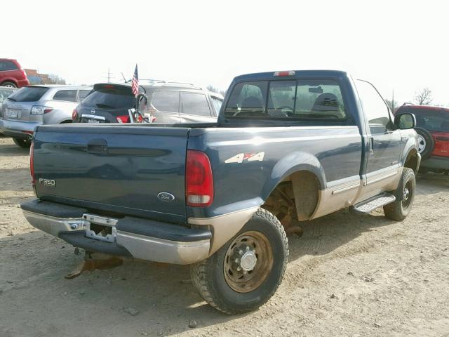1FTSF31F8XED34298 - 1999 FORD F350 SRW S BLUE photo 4