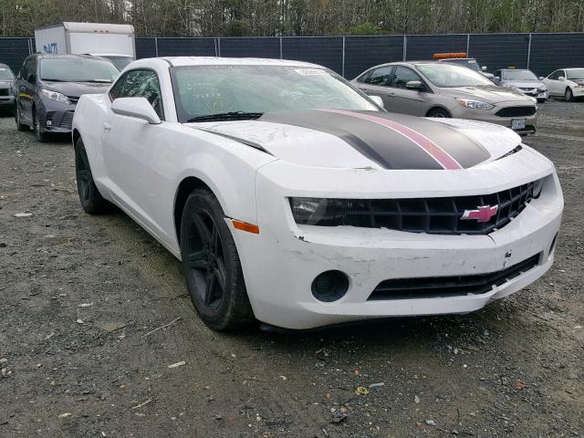 2G1FE1E31D9118762 - 2013 CHEVROLET CAMARO LS WHITE photo 1