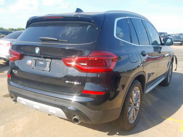 5UXTR7C57KLF33775 - 2019 BMW X3 SDRIVE3 BLACK photo 4