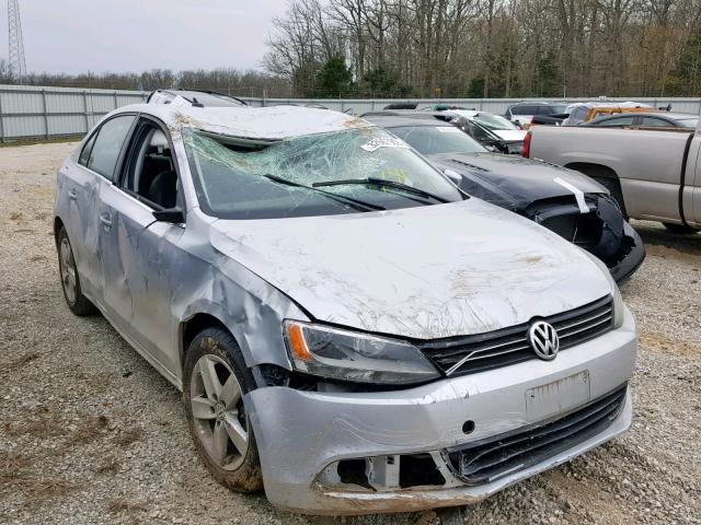 3VWLL7AJ3EM243999 - 2014 VOLKSWAGEN JETTA TDI SILVER photo 1